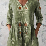 Roisin | V-Neck Long Blouse