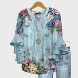 Fionnuala - Graceful Floral Top