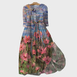 Sinéad - Elegant Floral Maxi Dress