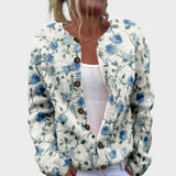 Gormfhlaith | Chic Floral Cardigan