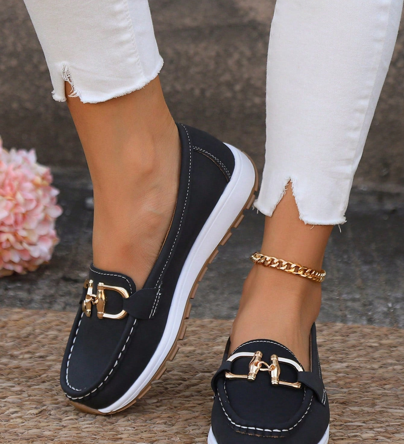 Aoibhín - Buckled Flat Shoes