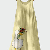 Maeve - Dress with Duck Print