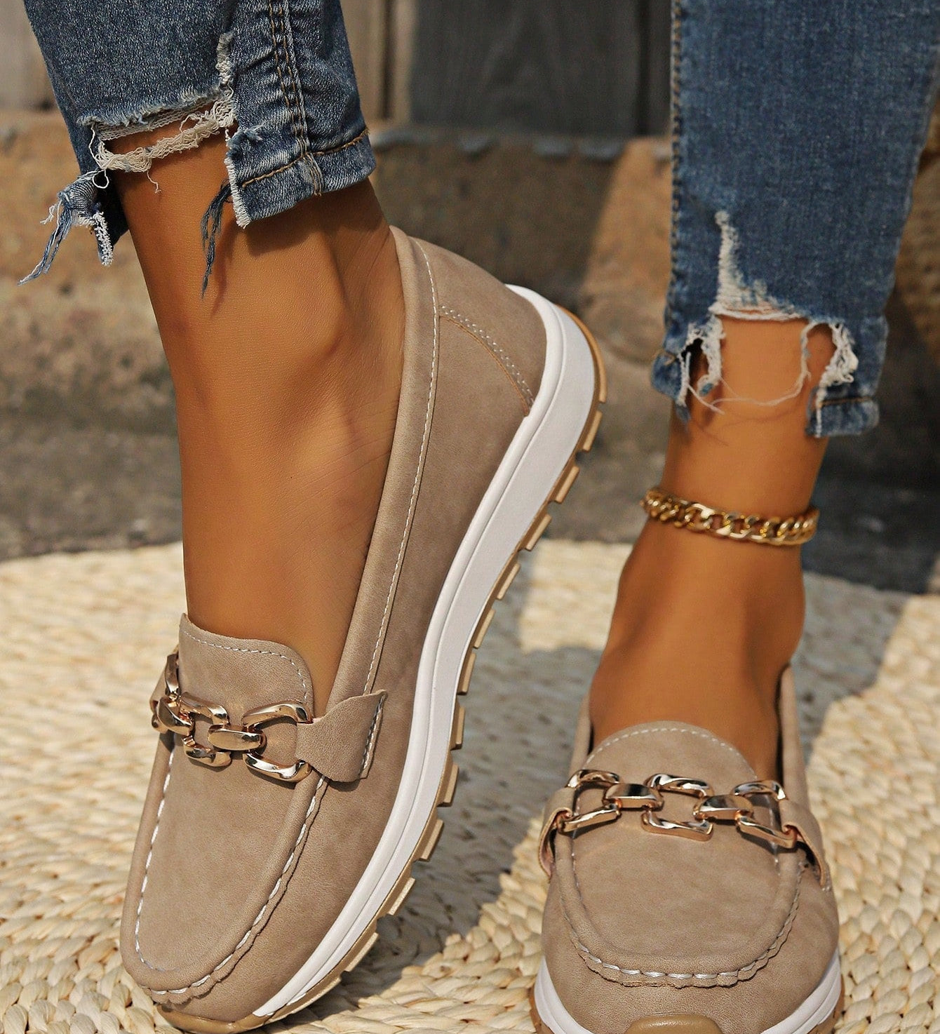 Aoibhín - Buckled Flat Shoes