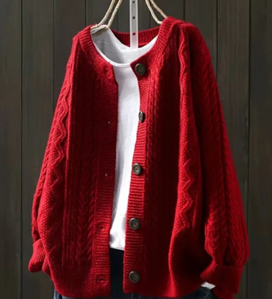 Clodagh - Chic Braided Cardigan