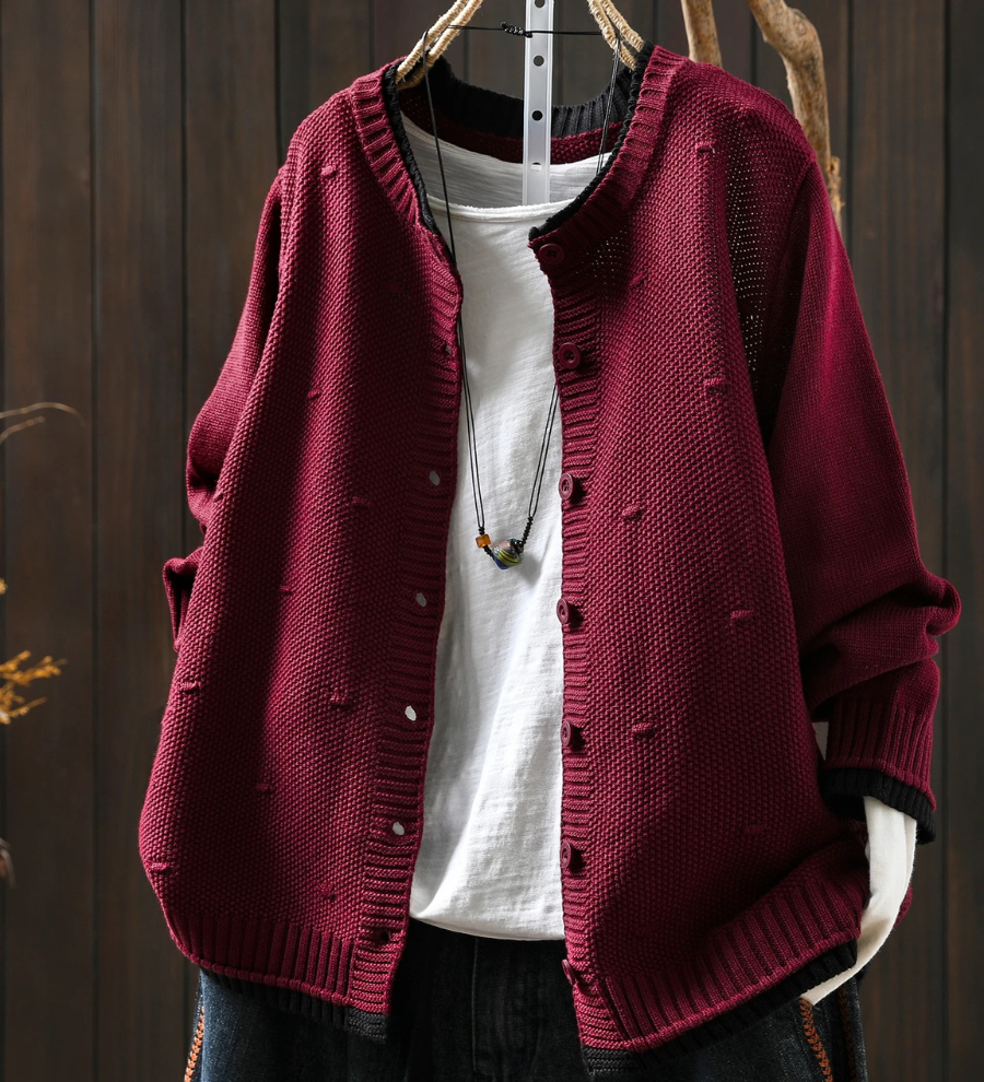 Aisling - Chic Textured Cardigan