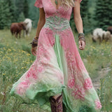 Doirinn - Elegant Floral Maxi Dress