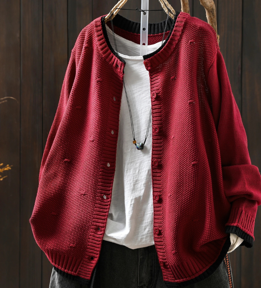 Aisling - Chic Textured Cardigan
