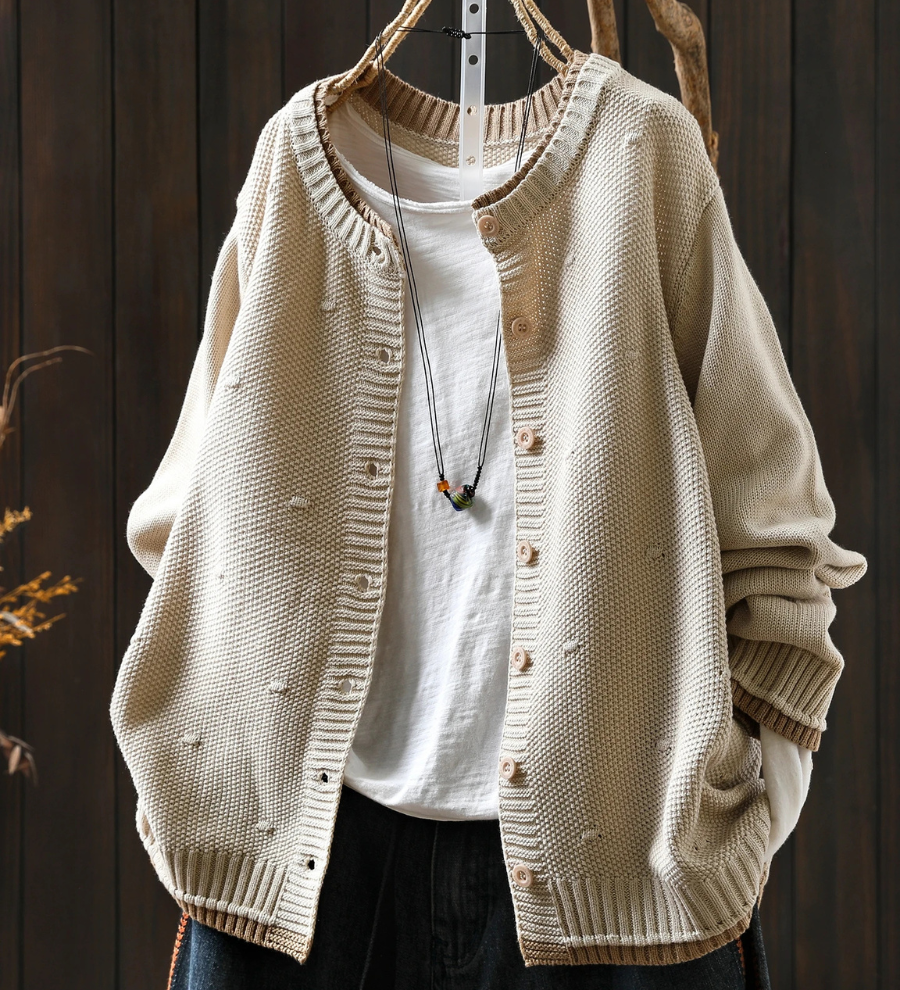 Aisling - Chic Textured Cardigan