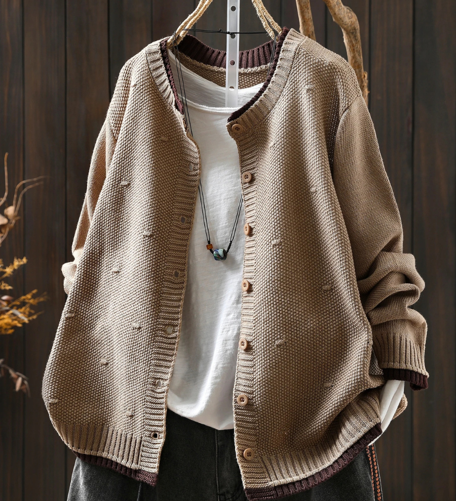 Aisling - Chic Textured Cardigan