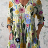 Aisling | V-Neck Long Blouse