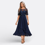 Rita - Elegant Blue Gown