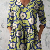 Mairead | V-Neck Long Blouse