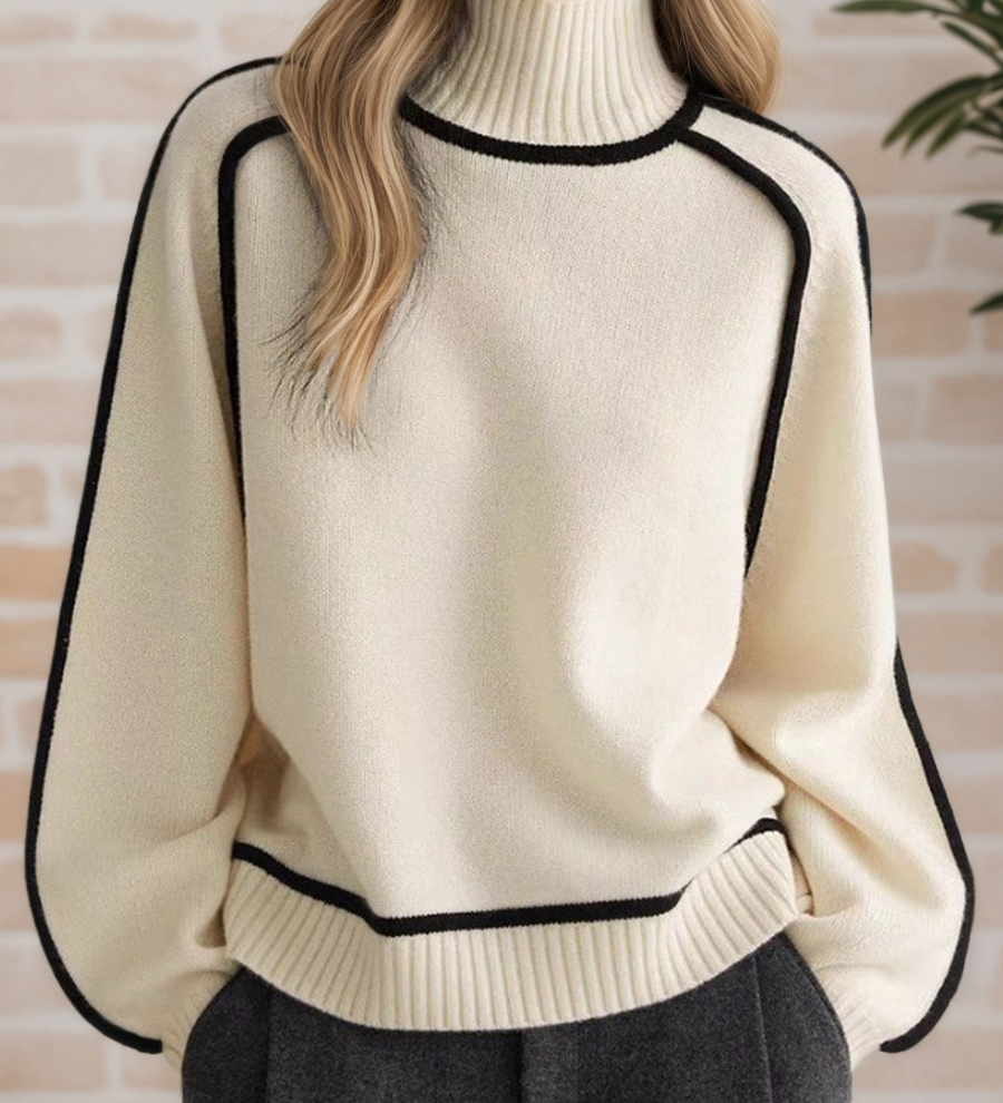 Moira | Chic Stand-Up Collar Jumper