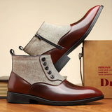 Ronan - Brown & Green Chelsea Boots