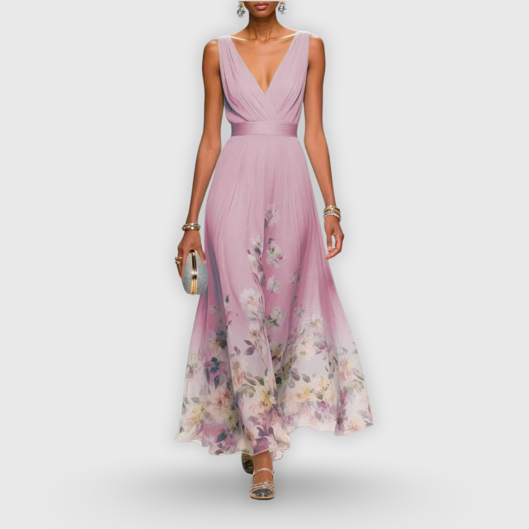 Caoimhe - Graceful Floral Gown
