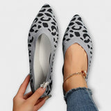 Deirbhile - Leopard-Patterned Ballet Flats