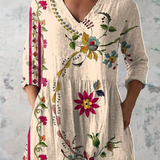 Cliona | V-Neck Long Blouse