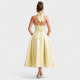 Medbh - Midi Length Corset Dress