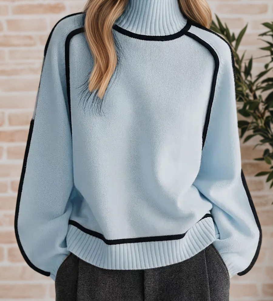 Moira | Chic Stand-Up Collar Jumper