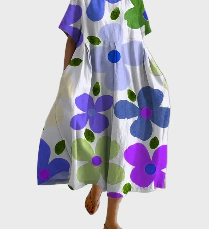 Rita - Elegant Floral Maxi Dress