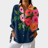 Aine - Lightweight Colourful Printed Top