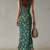 Roisin - Bohemian Maxi Dress with Puff Sleeves