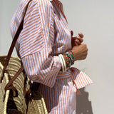 Muireann - Chic Striped Blouse