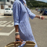 Muireann - Chic Striped Blouse