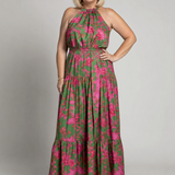 Eithne - Draped Halter Midi Dress