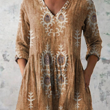 Roisin | V-Neck Long Blouse