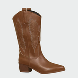 Gobnait - Embroidered Western-Style Boots