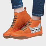 Erin - Cat Print Boots