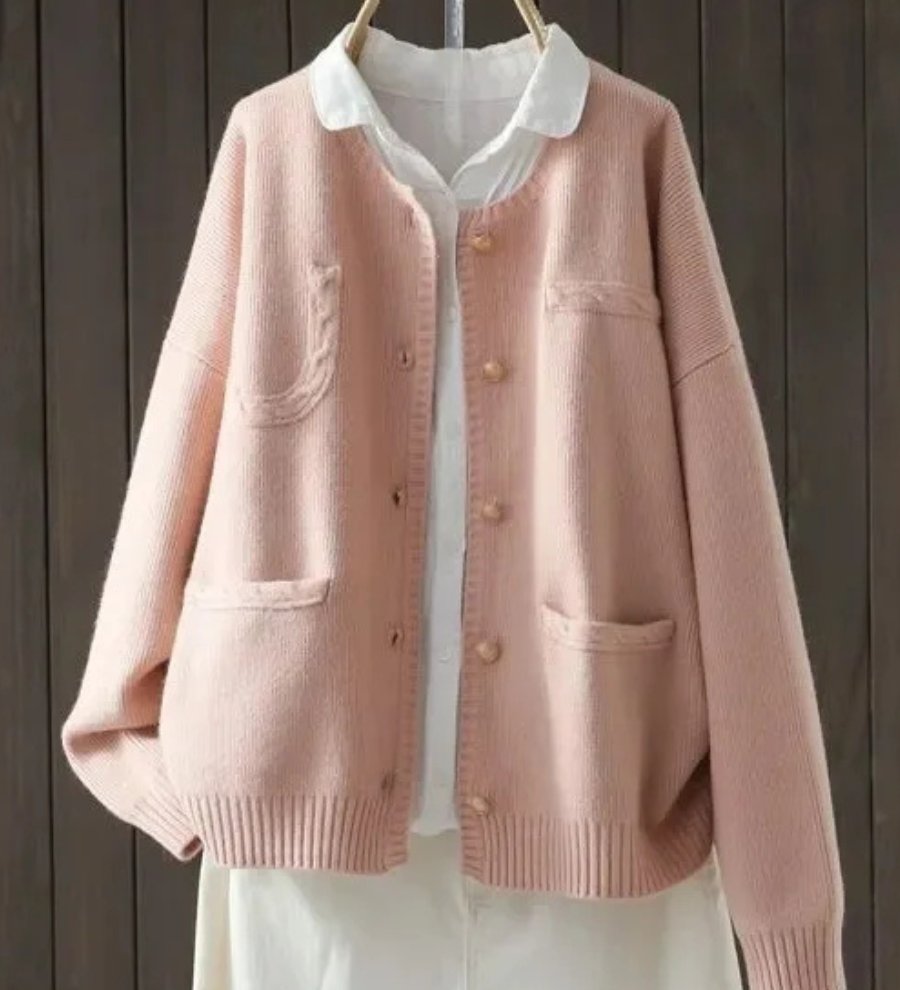 Gráinne - Chic Pink Cardigan