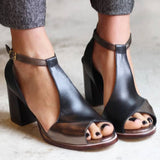 Aoibhinn - Colourful Patchwork Heeled Sandals