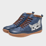 Erin - Cat Print Boots