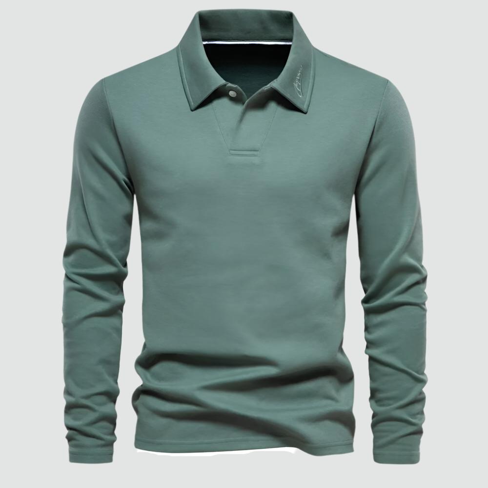 Ultan - Embroidered Turn-Down Collar Polo