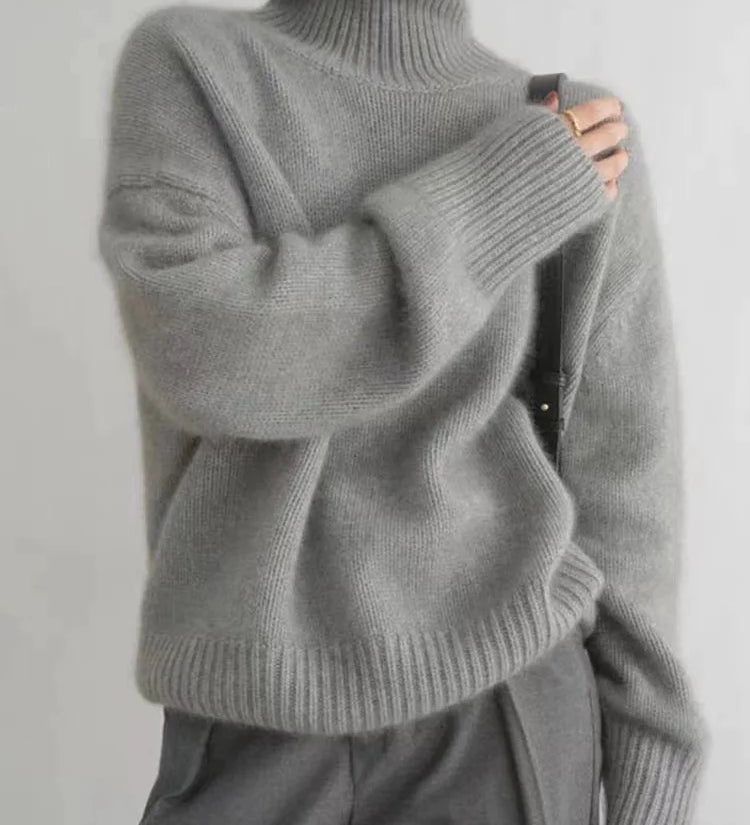 Niamh - Cashmere-Feel Turtleneck Jumper