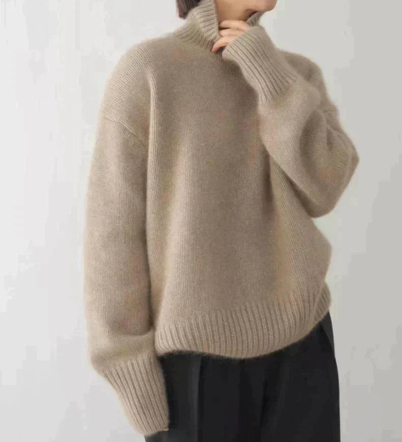 Niamh - Cashmere-Feel Turtleneck Jumper