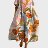 Saoirse - Elegant Floral Midi Dress