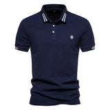 Cian - Striped Polo with Structured Design