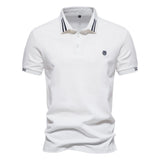 Cian - Striped Polo with Structured Design