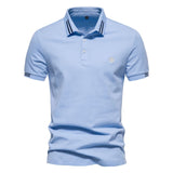 Cian - Striped Polo with Structured Design