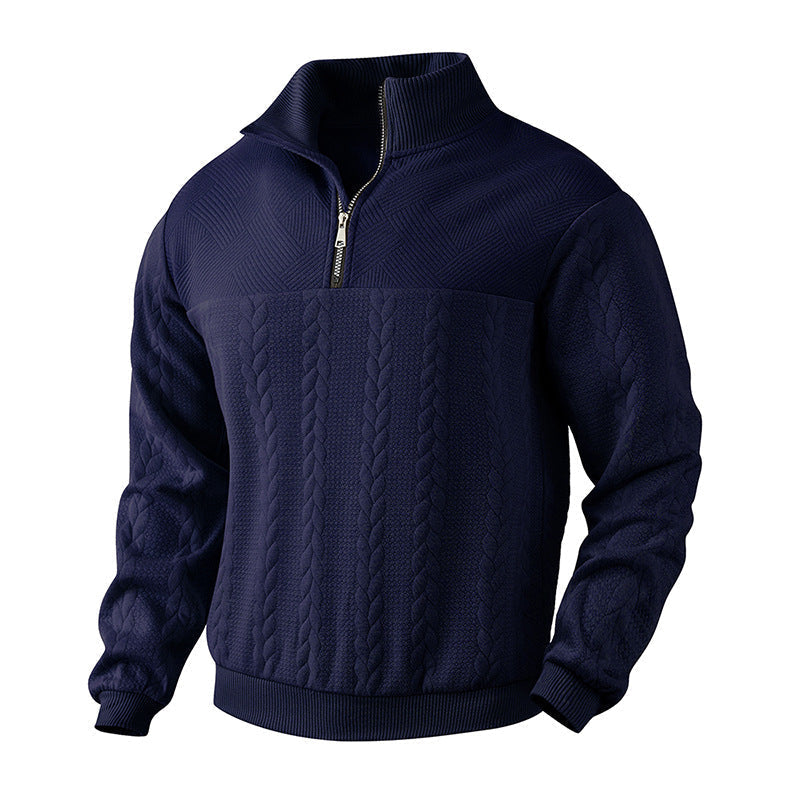 Cian - Quarter-Zip Knit Sweater