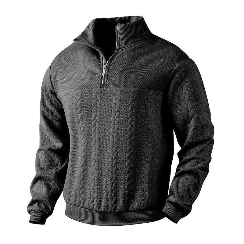 Cian - Quarter-Zip Knit Sweater