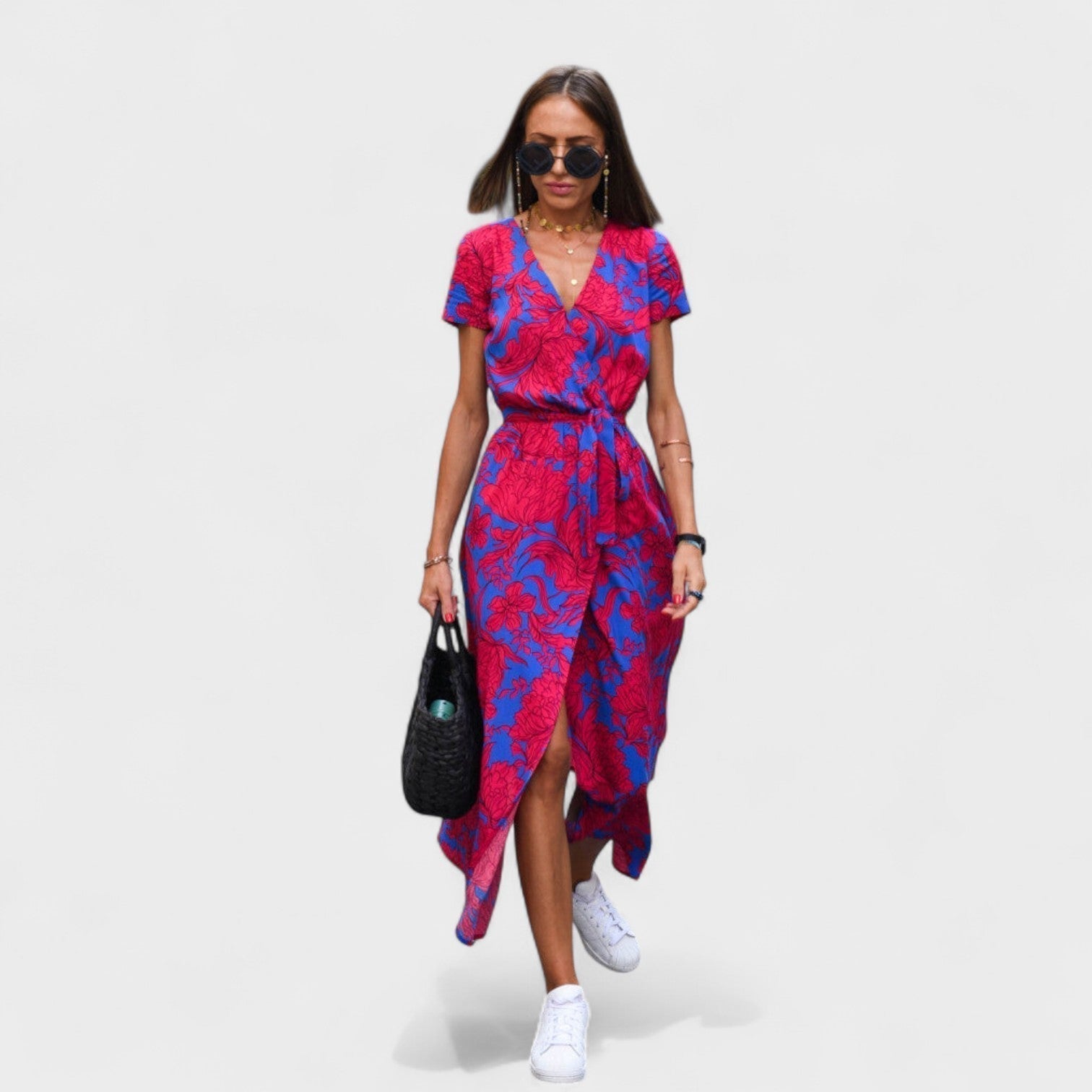 Sadhbh - Delicate Floral Midi Dress