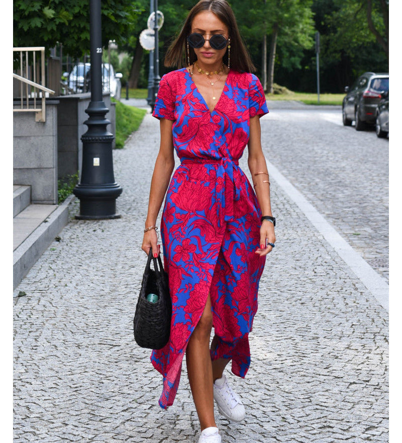 Eithne - Midi Dress with Floral Print
