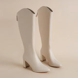 Blánaid - Bold Chunky Heel Ankle Boots