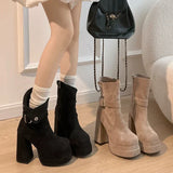 Kathleen - Striking Punk Ankle Boots