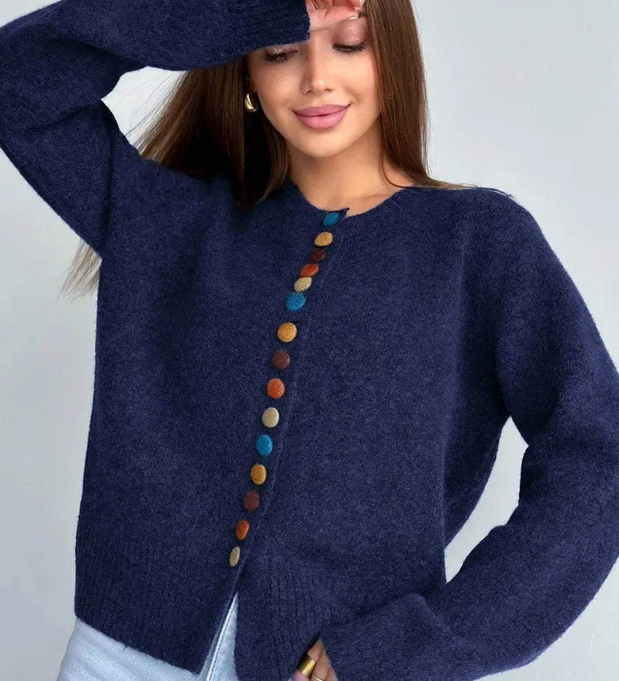 Aoife - Cardigan with Button Accents