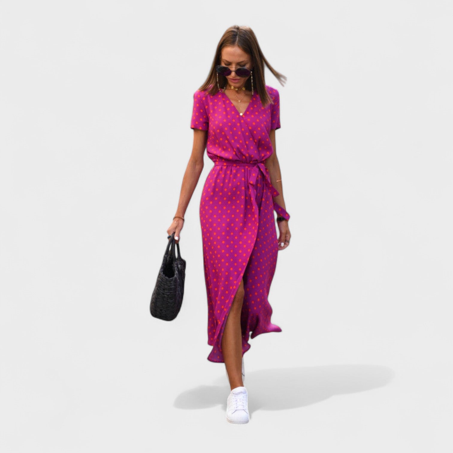 Sadhbh - Delicate Floral Midi Dress